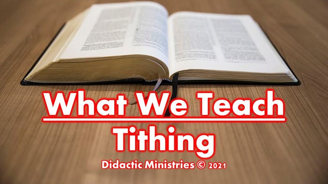 ⁣What we teach about tithing