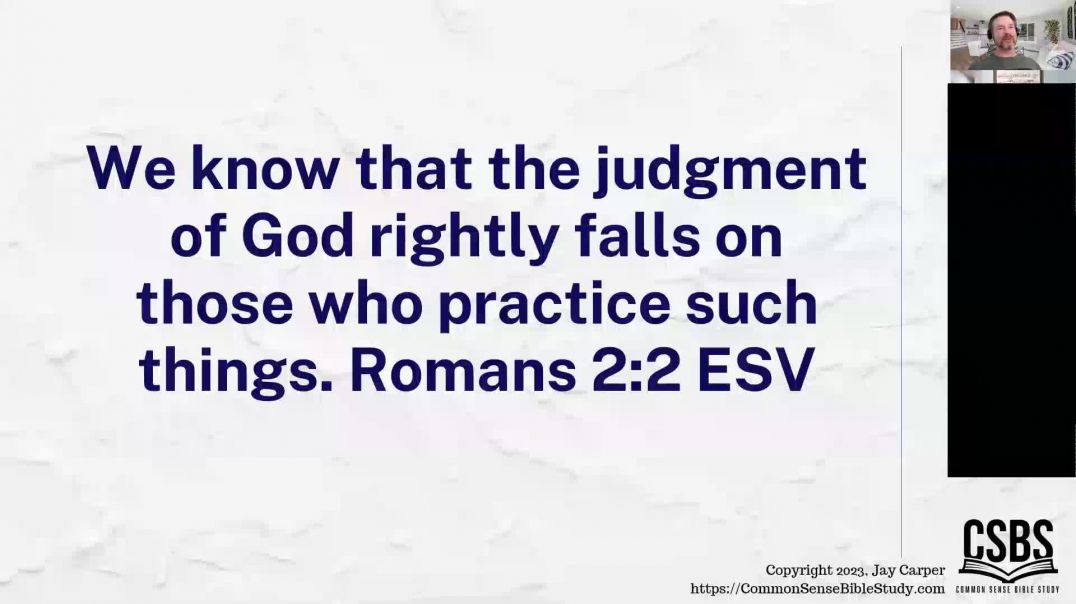 ⁣The Judgment of God in Romans 2:2-3