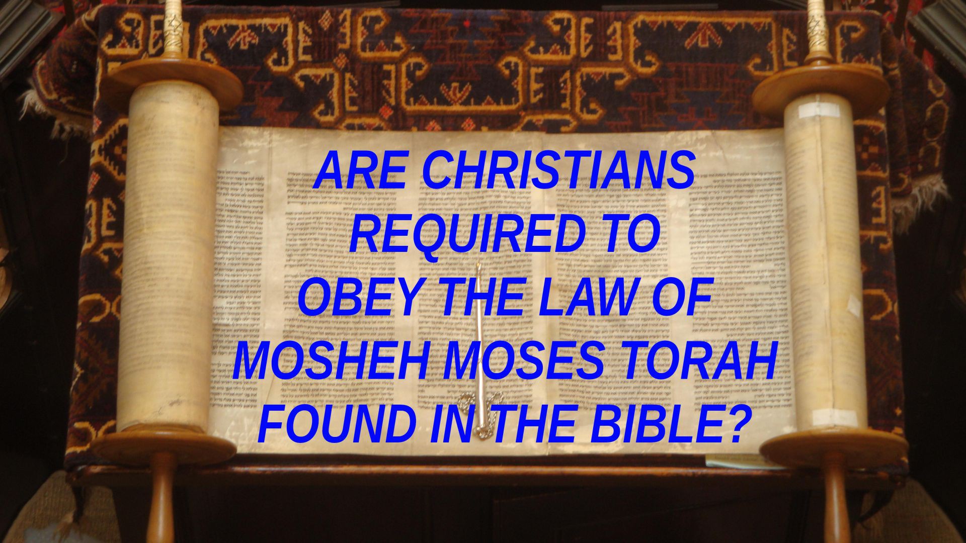 ⁣Are christians required to obey the law of mosheh moses torah found in the Bible today? 2024